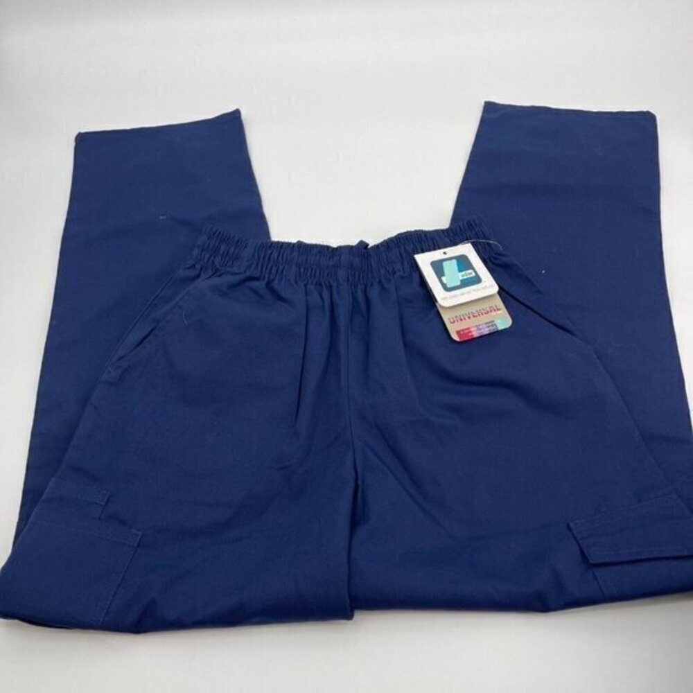 Adar Scrub Pants Womens Small Navy Blue Medical Industrial Pockets Casual New